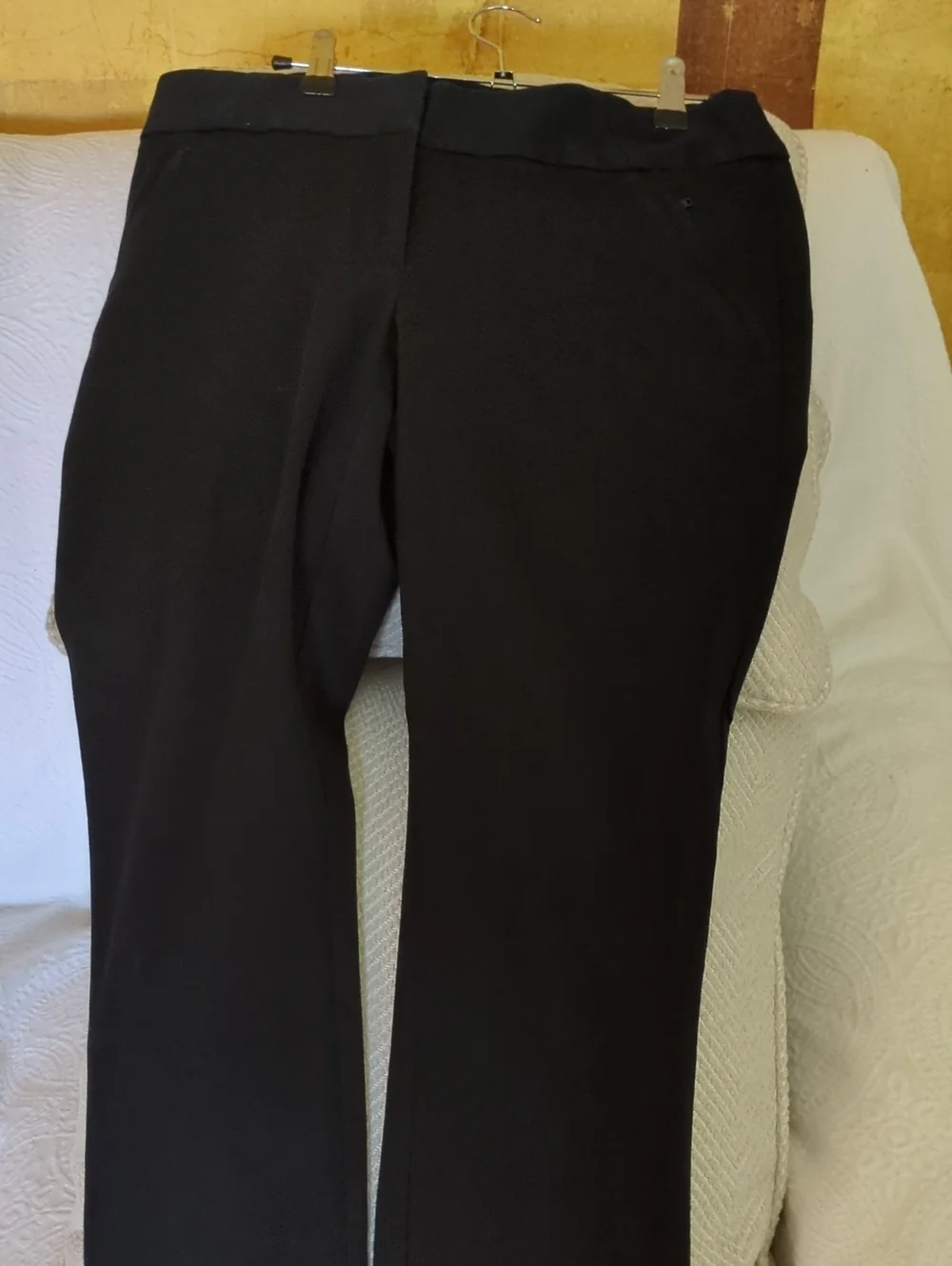 Ann Taylor Loft Classic Black Straight-Leg Dress Pants Size 8